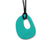 Organic Teal Chew Pendant