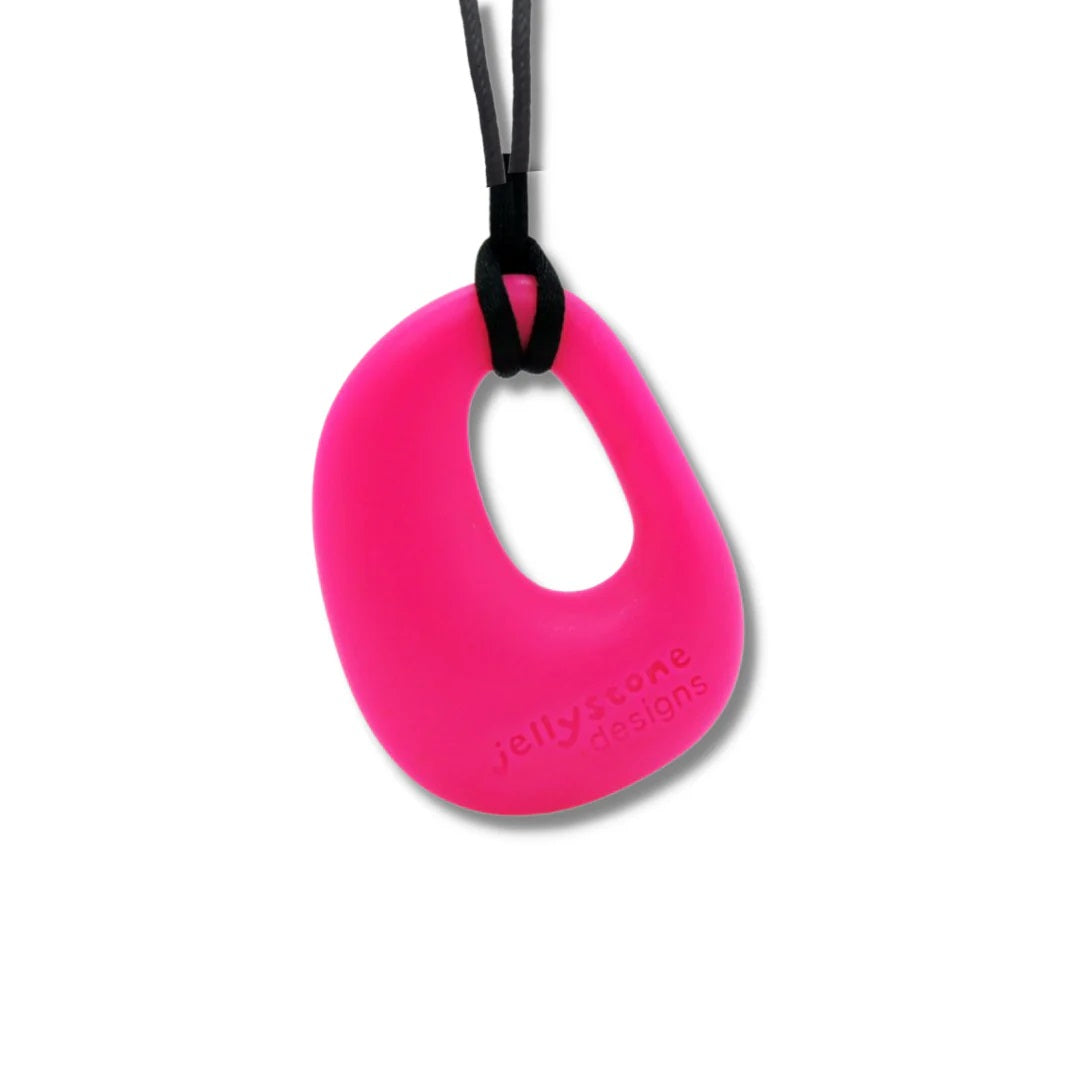 Organic Fuchsia Chew Pendant