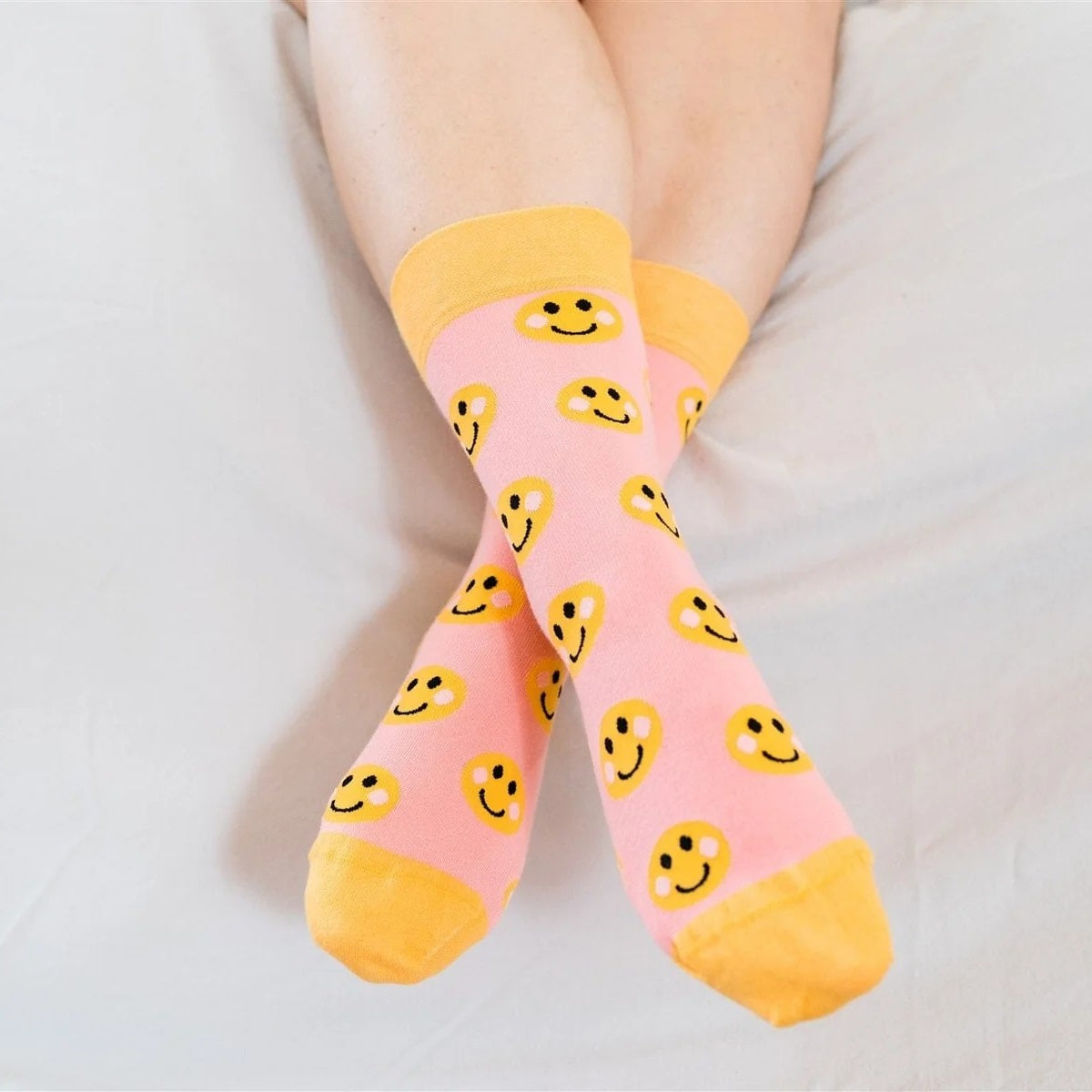 Smiley Pink Adult Sock