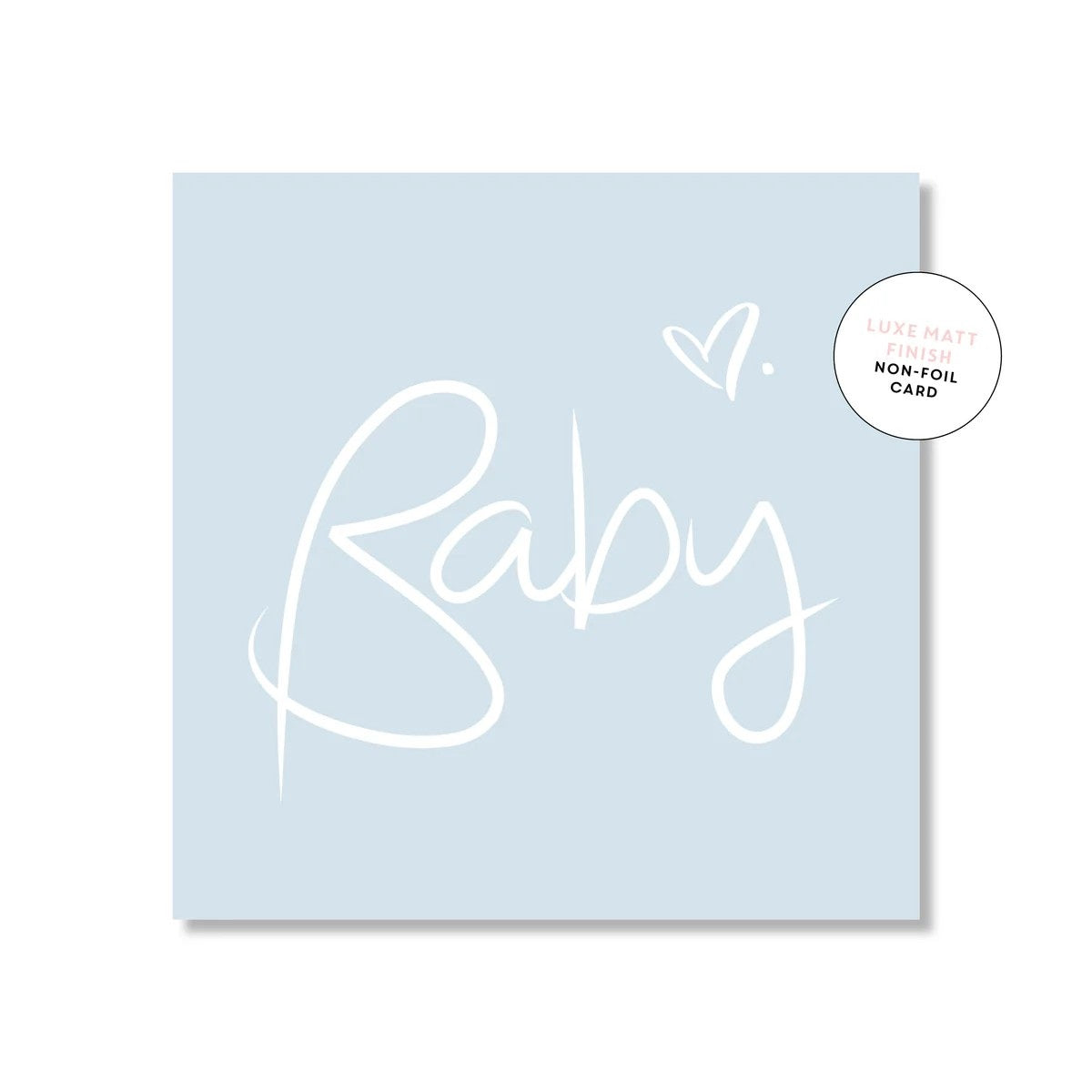 Baby Boy Script Small Greeting Card