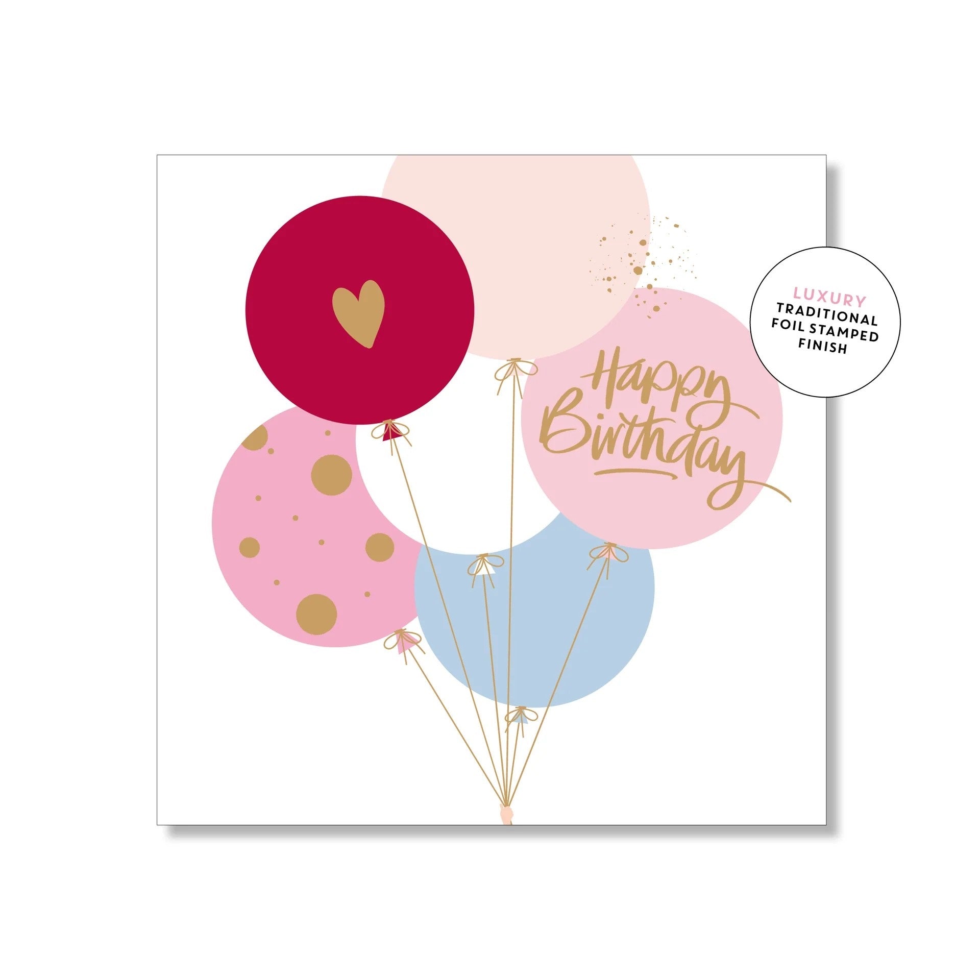 Happy Balloons Small Greeting Card