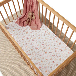 Butterfly Organic Fitted Cot Sheet