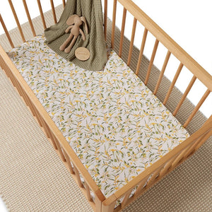 Golden Wattle Organic Fitted Cot Sheet