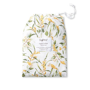 Golden Wattle Organic Fitted Cot Sheet