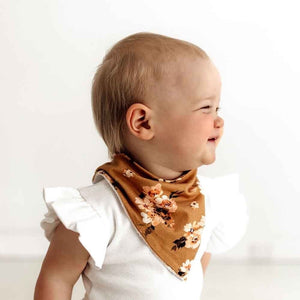 Golden Flower Dribble Bib