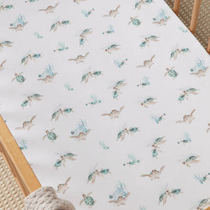 Turtle Fitted Cot Sheet