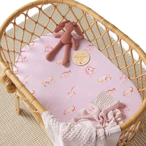 Unicorn Bassinet Sheet/ Change Pad Cover