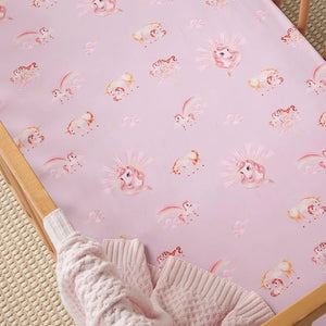 Unicorn Fitted Cot Sheet