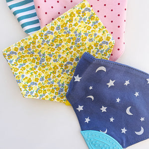 Bandana Teething Bib (Navy Stars & Moon)