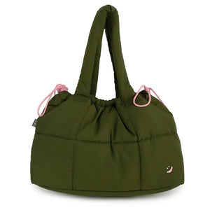 Khaki Marshmellow Midi Tote