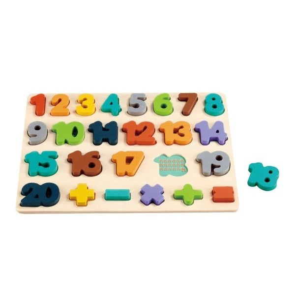 Wooden Chunky Numbers Puzzle