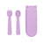 Feedie Fork & Spoon Set (Lilac)