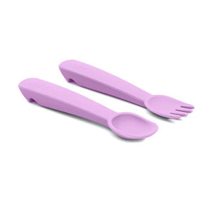 Feedie Fork & Spoon Set (Lilac)