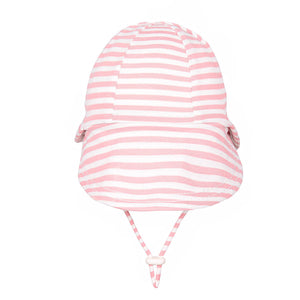 Legionnaire Flap Sun Hat (Pink Stripe)