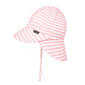 Legionnaire Flap Sun Hat (Pink Stripe)