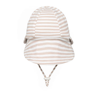 Legionnaire Flap Sun Hat (Natural Stripe)