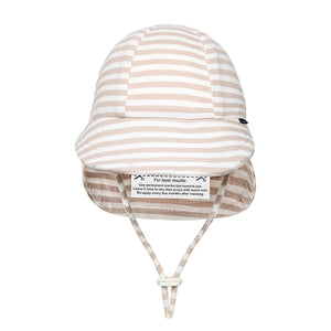 Legionnaire Flap Sun Hat (Natural Stripe)