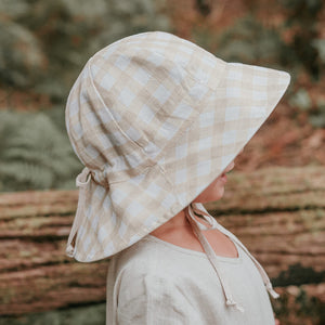 Wanderer Girls Reversible Bucket Sun Hat (Flynn/Flax)