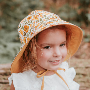 Wanderer Girls Reversible Bucket Sun Hat (Margaret/Maize)