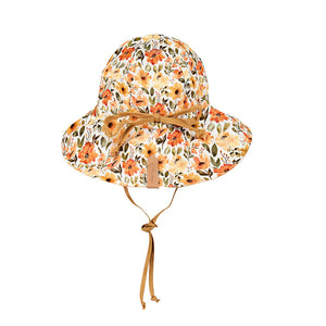 Wanderer Girls Reversible Bucket Sun Hat (Margaret/Maize)