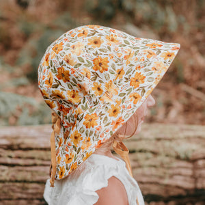 Wanderer Girls Reversible Bucket Sun Hat (Margaret/Maize)