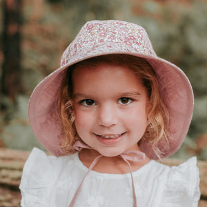 Wanderer Girls Reversible Bucket Sun Hat (Ramble/Rosa)