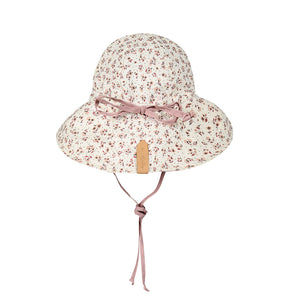 Wanderer Girls Reversible Bucket Sun Hat (Ruby/Rosa)