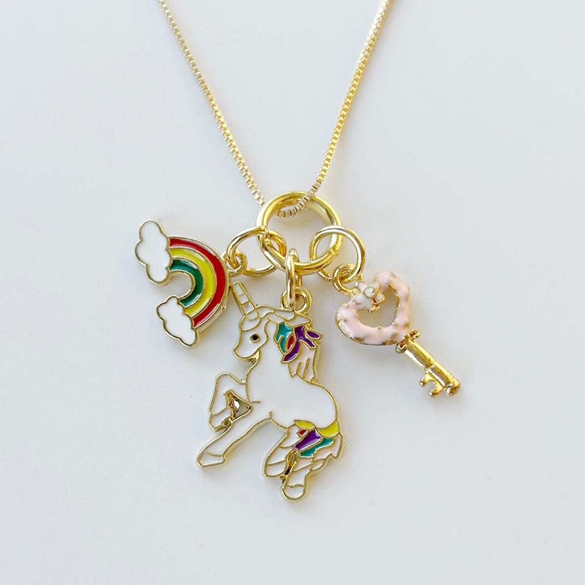 Liberty Charms Children's Rainbow Pendant Necklace