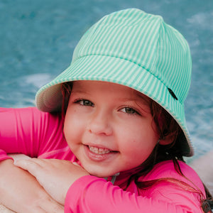 Ponytail Swim Bucket Beach Hat (Andie)