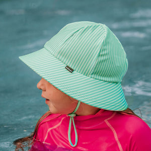 Ponytail Swim Bucket Beach Hat (Andie)