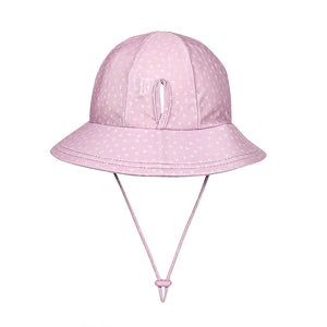 Ponytail Swim Bucket Beach Hat (Lila)