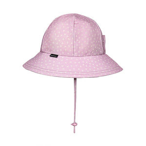 Ponytail Swim Bucket Beach Hat (Lila)