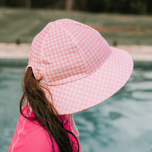 Ponytail Swim Bucket Beach Hat (Skipper)