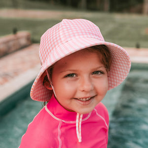 Ponytail Swim Bucket Beach Hat (Skipper)