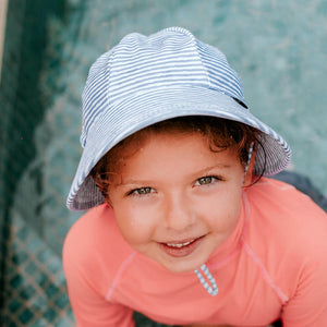 Ponytail Swim Bucket Beach Hat (Stevie)