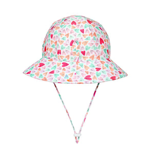 Ponytail Swim Bucket Beach Hat (Sweetheart)