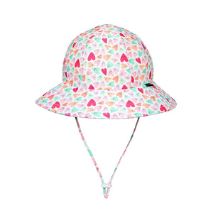 Ponytail Swim Bucket Beach Hat (Sweetheart)