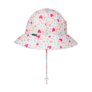 Ponytail Swim Bucket Beach Hat (Sweetheart)