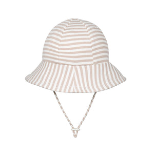 Toddler Bucket Sun Hat (Natural Stripe)