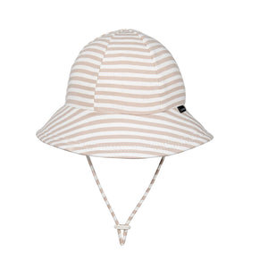 Toddler Bucket Sun Hat (Natural Stripe)