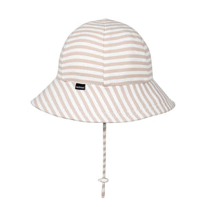 Toddler Bucket Sun Hat (Natural Stripe)