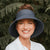 Ladies Adjustable Wide-Brimmed Sun Visor Hat (Denim)