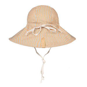 Sightseer Girls Wide-Brimmed Sun Bonnet (Frankie/Flax)