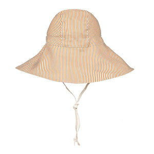 Sightseer Girls Wide-Brimmed Sun Bonnet (Frankie/Flax)