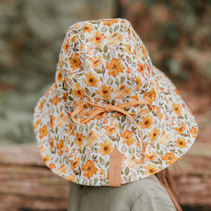 Sightseer Girls Wide-Brimmed Sun Bonnet (Margaret-Maize)