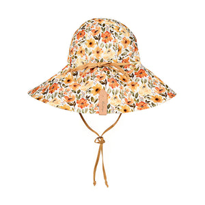 Sightseer Girls Wide-Brimmed Sun Bonnet (Margaret-Maize)