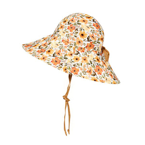 Sightseer Girls Wide-Brimmed Sun Bonnet (Margaret-Maize)