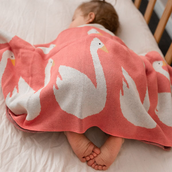 Swan Baby Blanket - Kawaii Kids