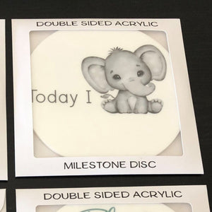 Double Sided My First Milestone - Elephant