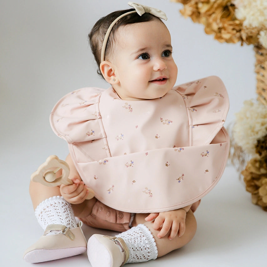 Posy Frill Snuggle Bib